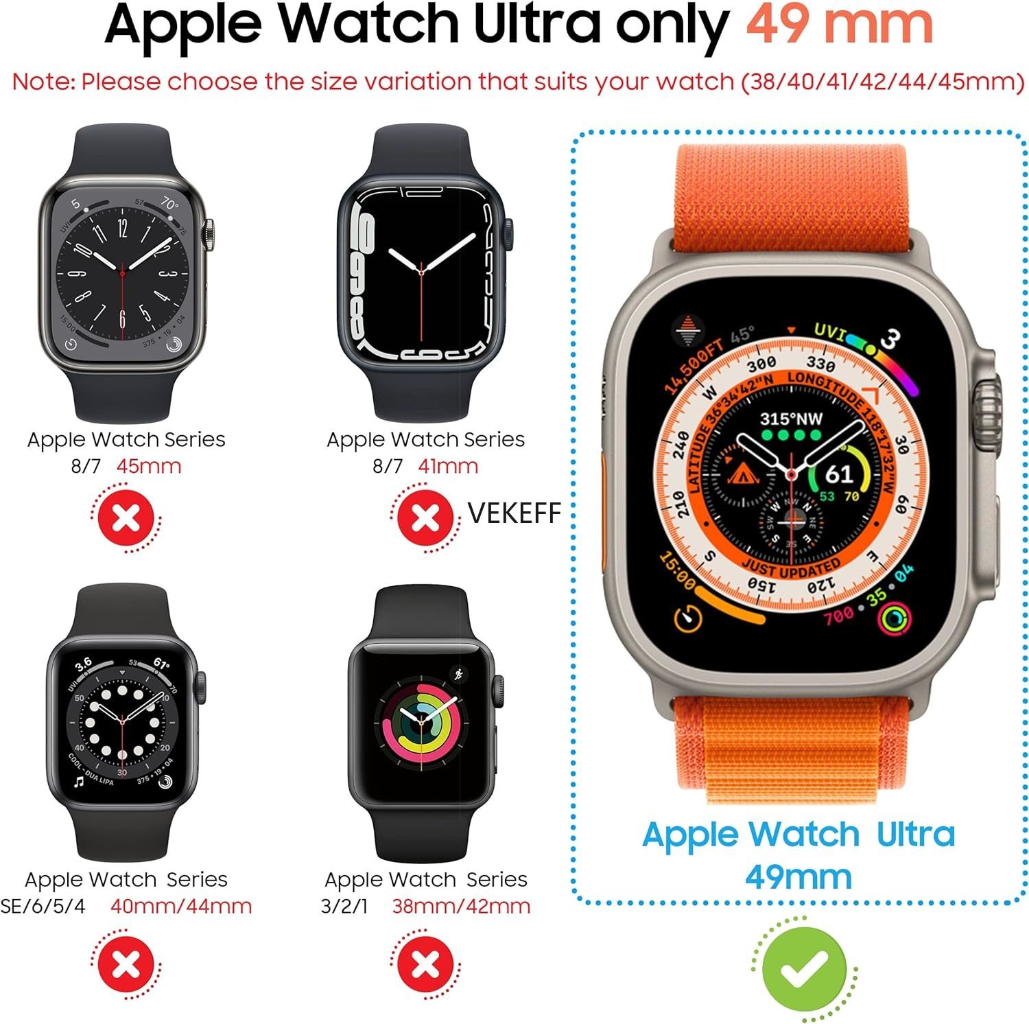 3-Pack for Apple Watch Ultra 3 - Privacy Screen Protector recension och pris