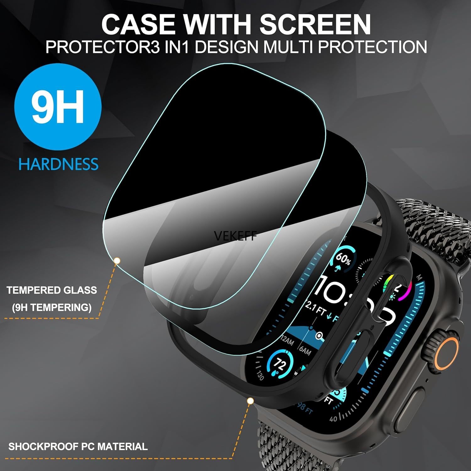 3-Pack for Apple Watch Ultra 3 - Privacy Screen Protector recension och pris