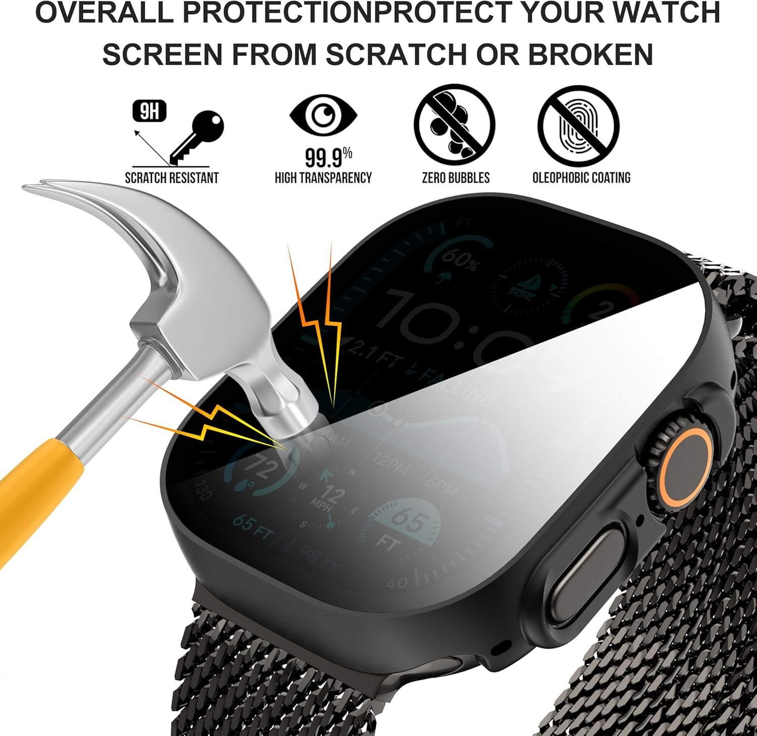 3-Pack for Apple Watch Ultra 3 - Privacy Screen Protector recension och pris