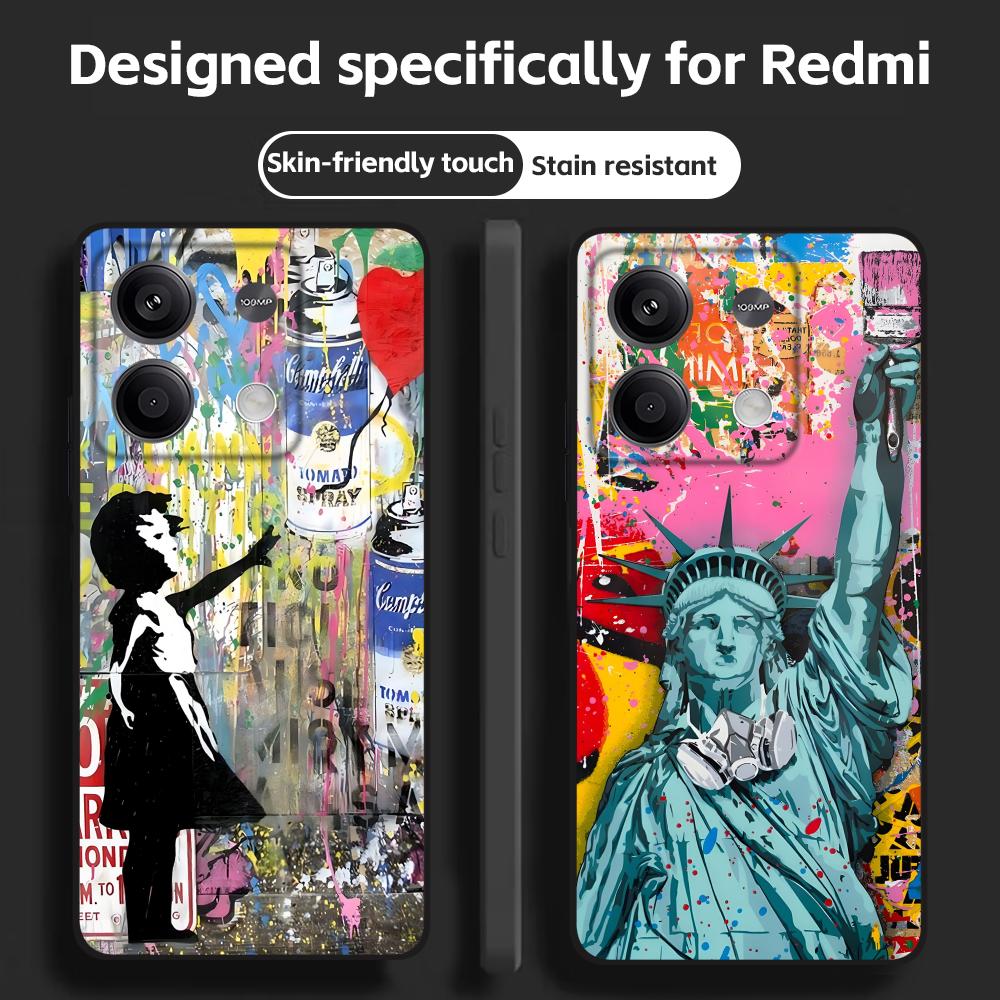 Banksy Graffiti Art  Phone Cas - Xiaomi Redmi Note 14 recension och pris
