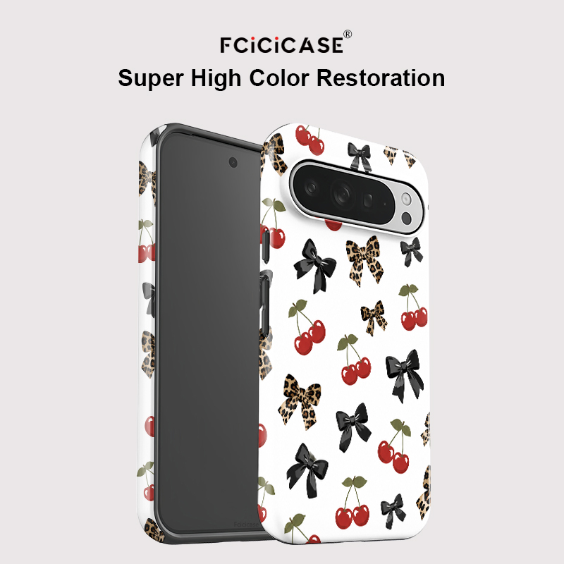Fcicicase Bow Knots Cherry Pho - Google Pixel 9 Pro recension och pris